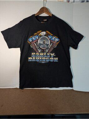 Vtg 1995 Harley Davidson Matter Of Pride Single Stitch Jims Mendon Ohio Tshirt L